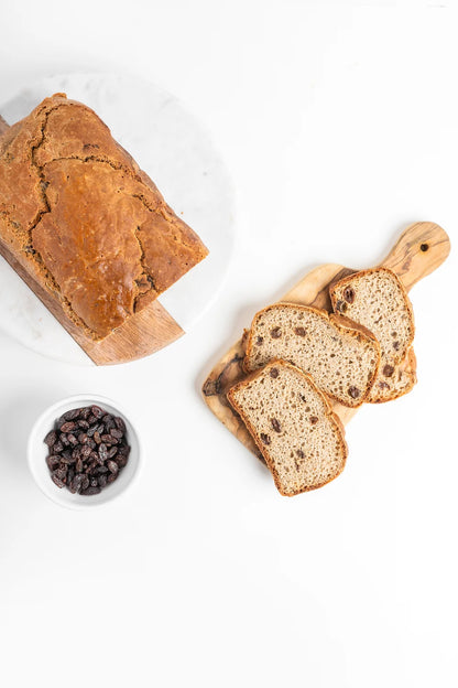 Gluten Free Protein Bread | Raisins and Cinnamon